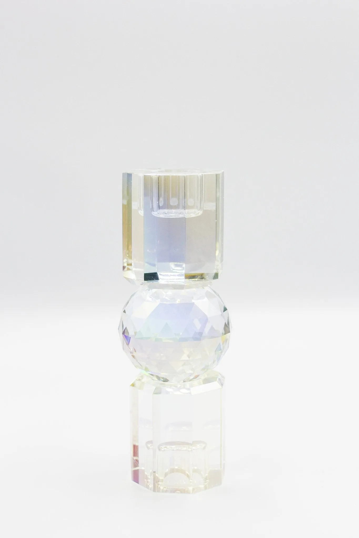 3 Tier Medium Crystal Candle Holder