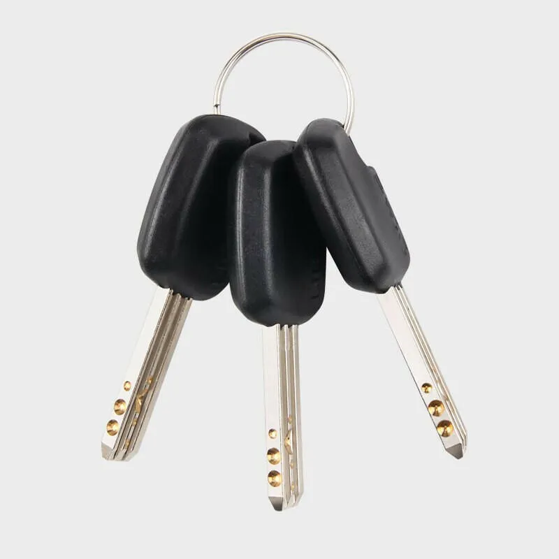 Anti-theft Alarm Lock 110 Decibels Convenient Thickened Security Anti-theft PVC Removable Battery Three Keys Bicycle Lock