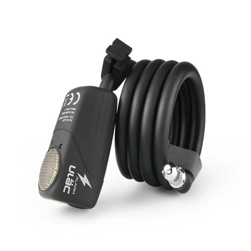 Anti-theft Alarm Lock 110 Decibels Convenient Thickened Security Anti-theft PVC Removable Battery Three Keys Bicycle Lock