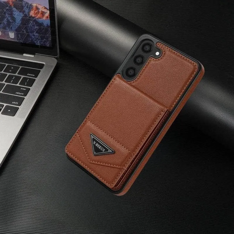 Anti-theft Galaxy S23 FE Brush Wallet Flip Case
