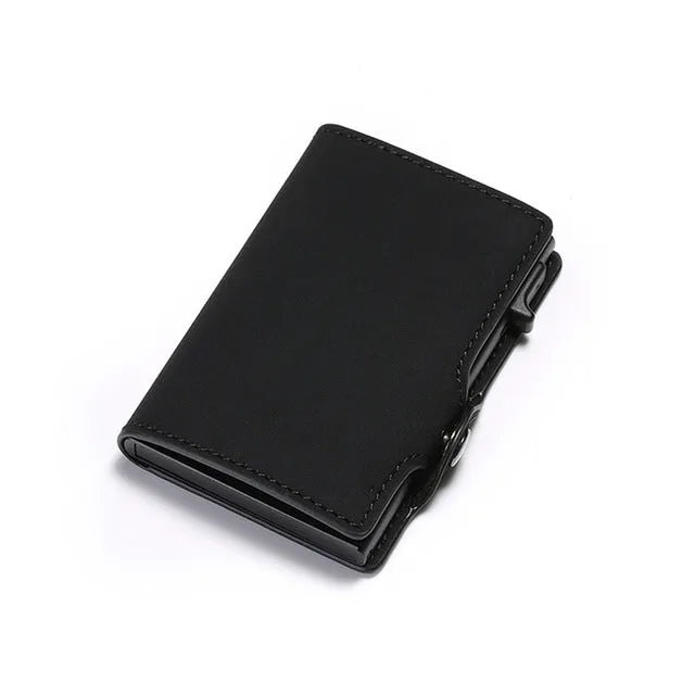 Anti-Theft Minimalist Card Holder Leather Unisex