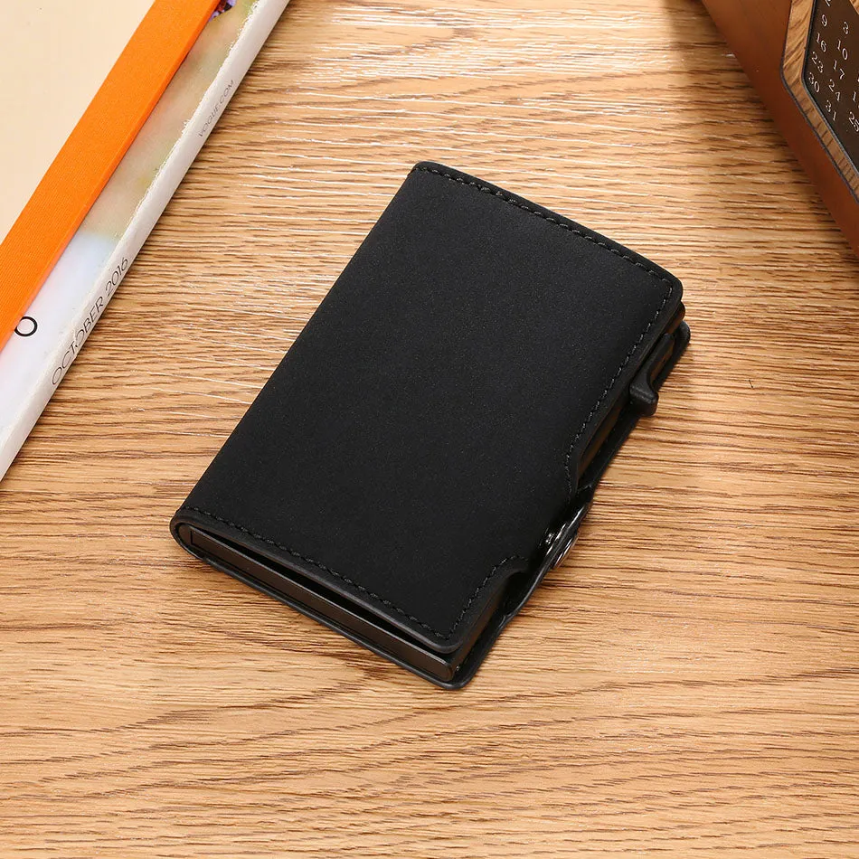 Anti-Theft Minimalist Card Holder Leather Unisex
