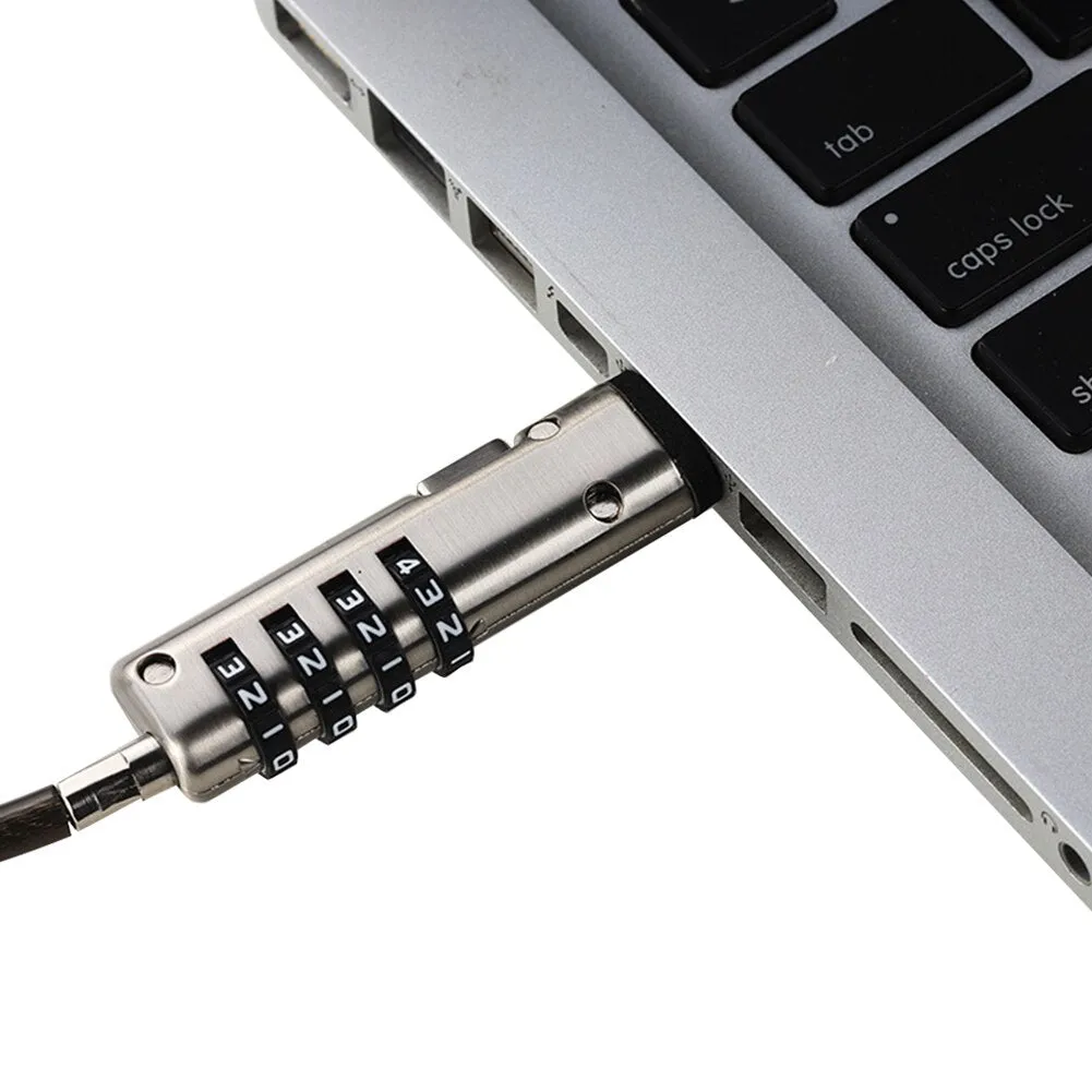 Anti Theft Security 4 Digit Password Protective Laptop Lock