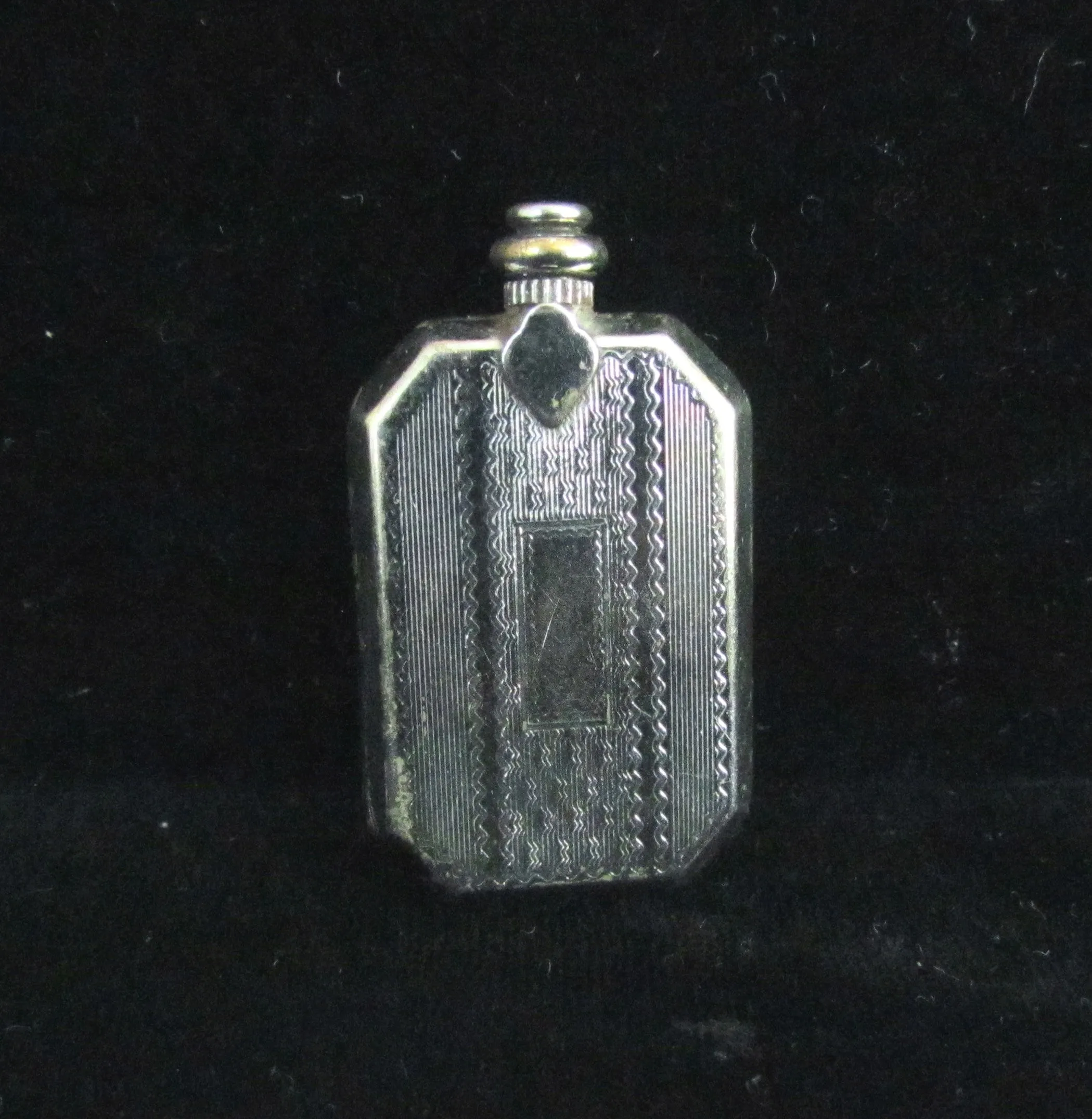 Antique Silver Perfume Flask Vintage Edwardian Perfume Bottle 1910s