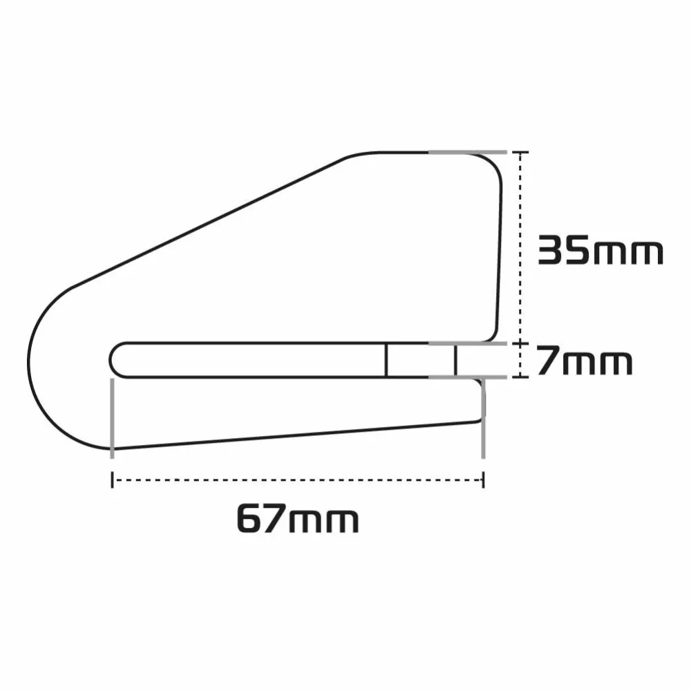 Aprilia Caponord 1200 Oxford LK217 Alpha XA14 Motorcycle Alarm Motorbike Disc Lock Yellow