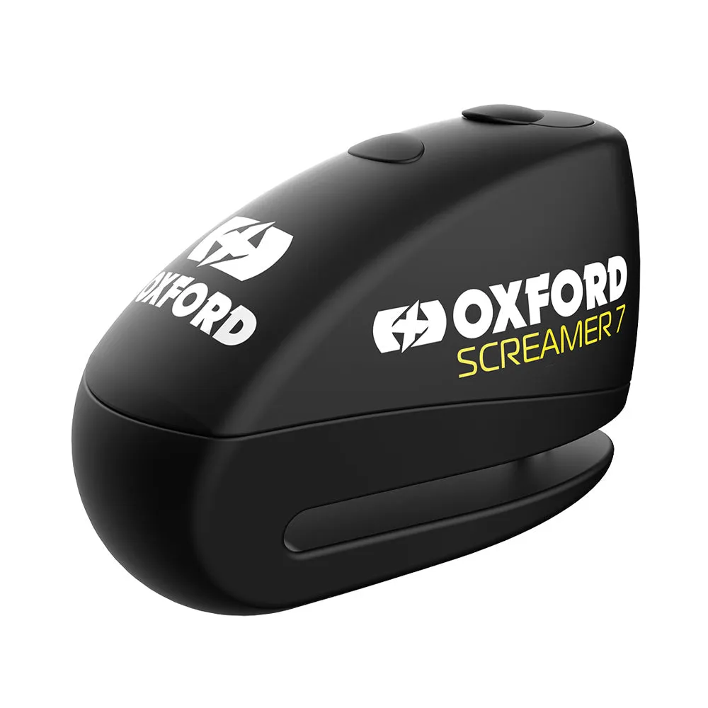 Aprilia Mojito Oxford LK289 Screamer 7 Disc Lock Alarm Motorcycle Motorbike Security Black
