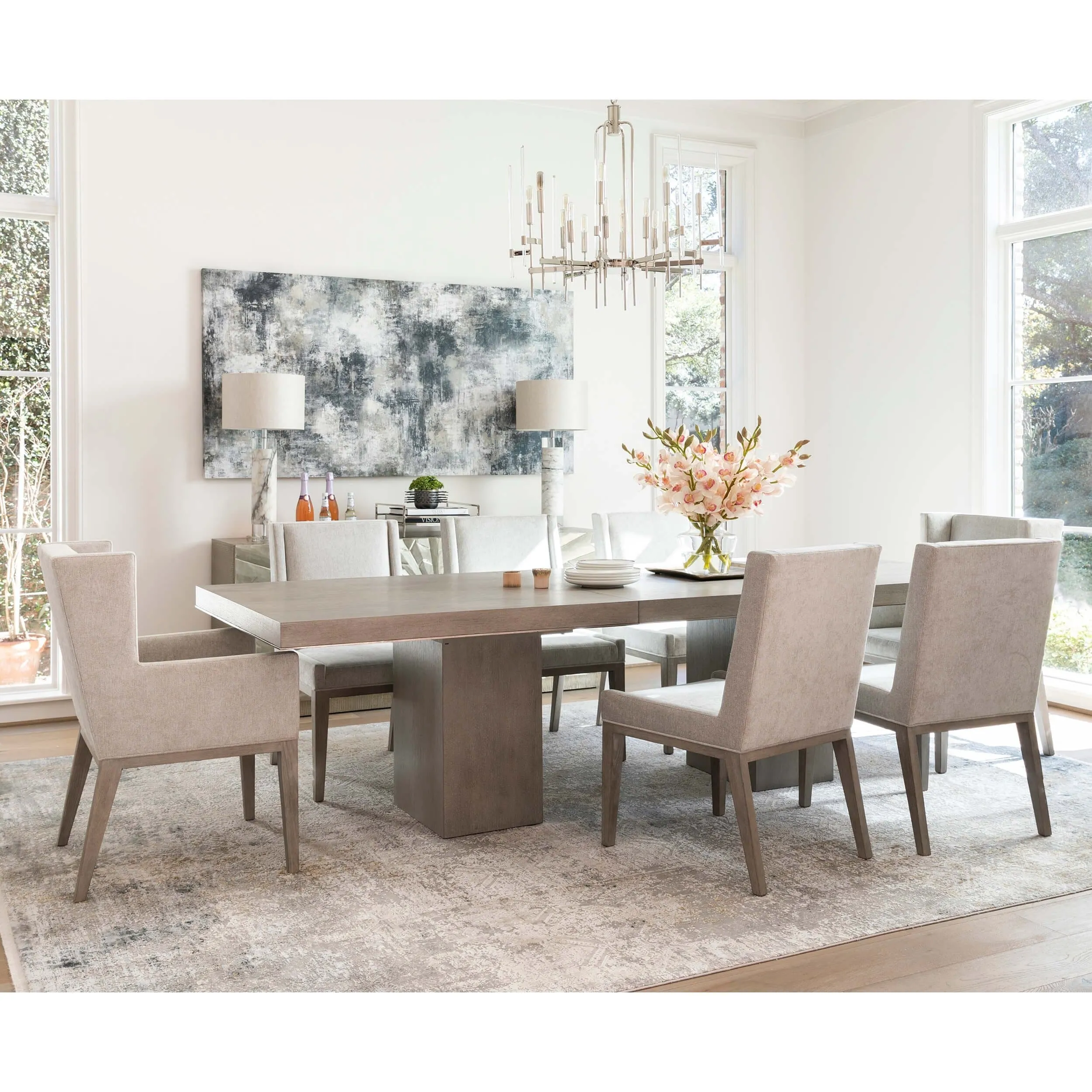 Bari 16 Light Chandelier, Polished Nickel