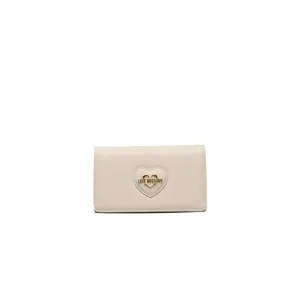 Beige Polyethylene Crossbody Bag