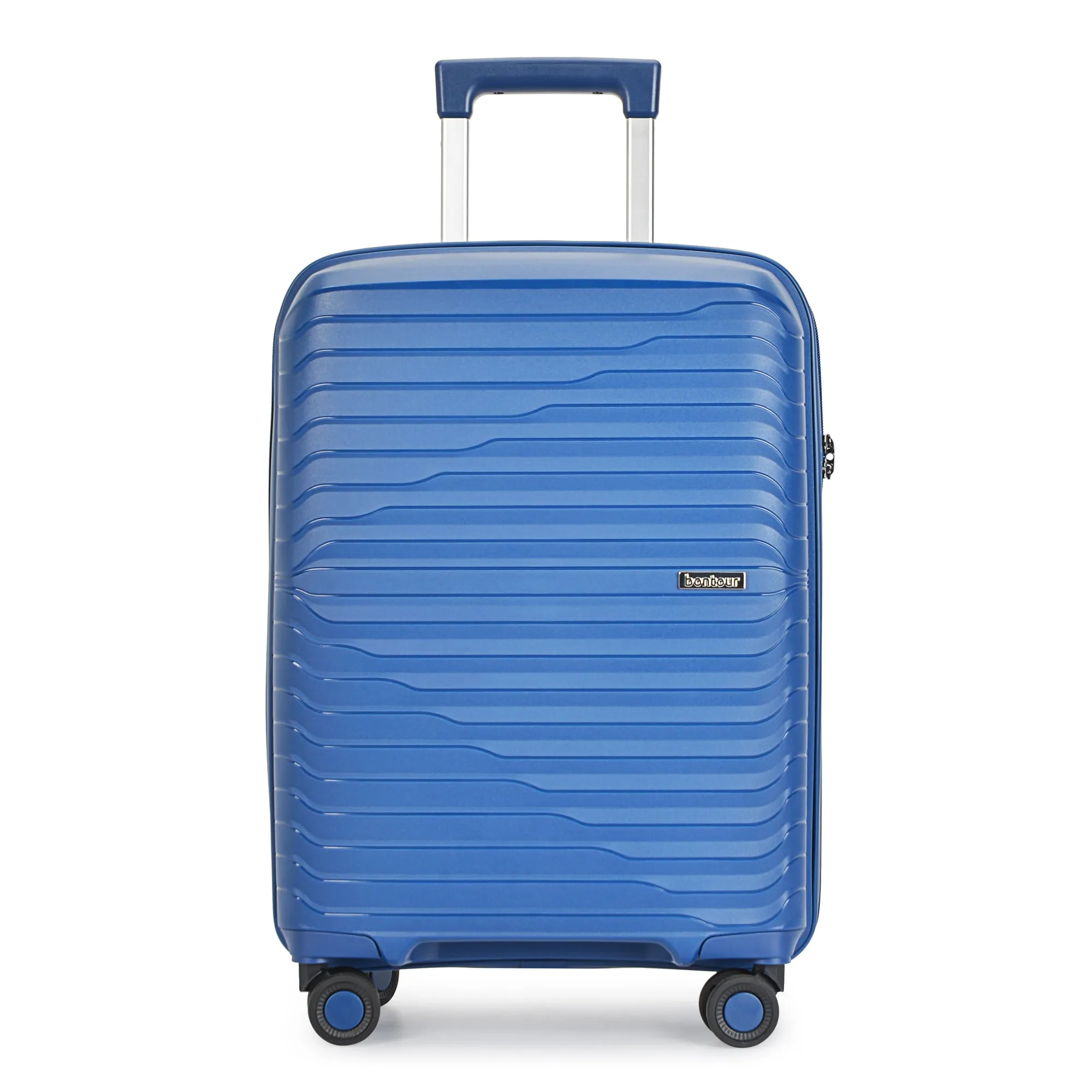 Bontour 'City' 4-wheeled suitcase with TSA lock, M Size 66x43x26 cm , blue