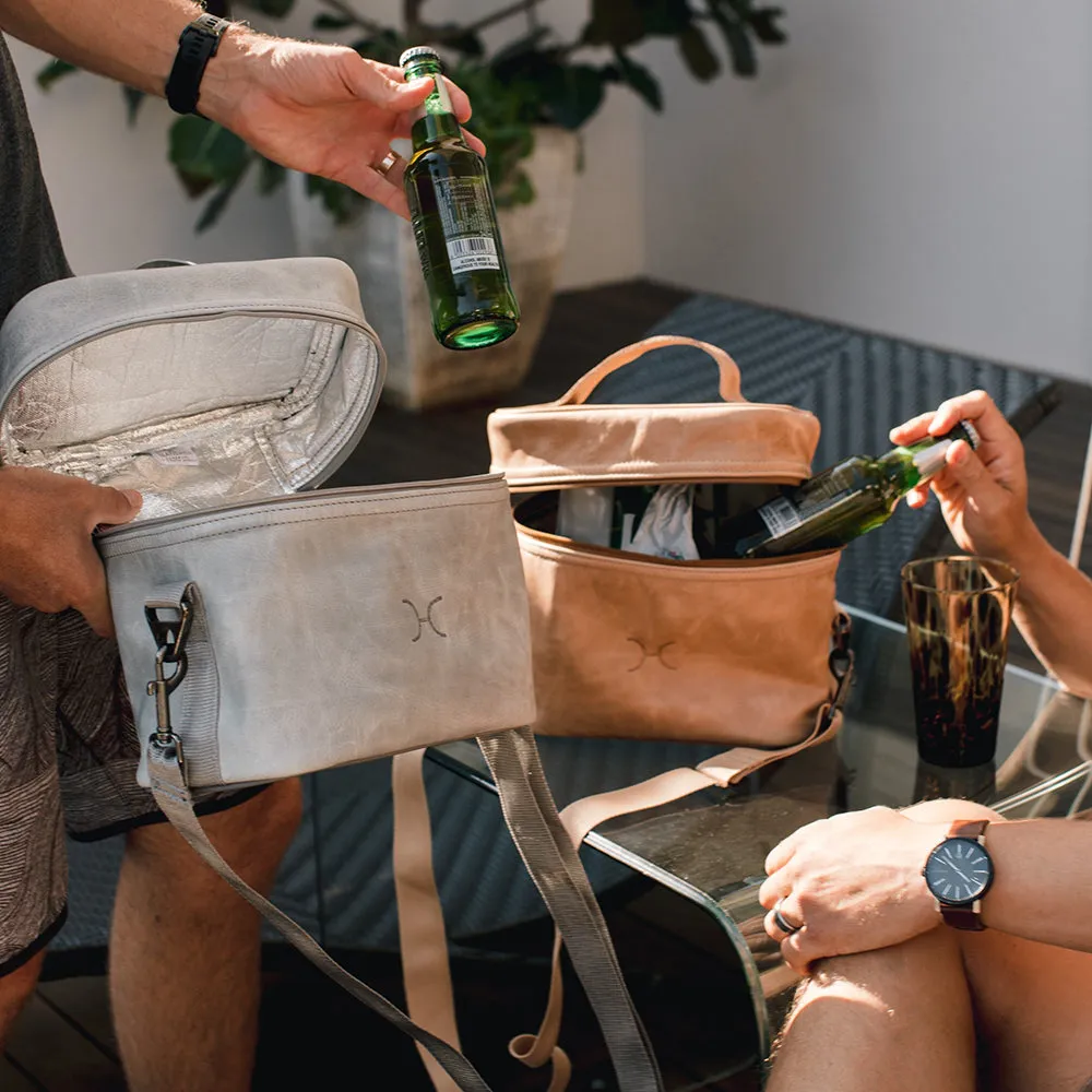 BrewSki Leather Cooler Bag