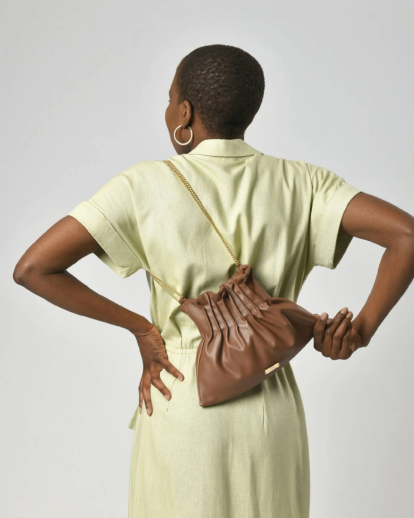 BROWN SHOULDER BAG