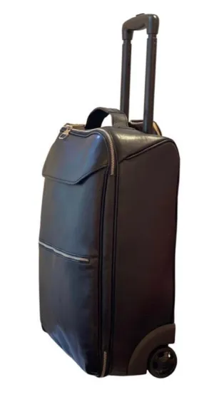BZNA Firenze Bag Brad schwarz black Trolley Weekender Rollkoffer Reisetasche Business Bag Italy Handtasche Ledertasche