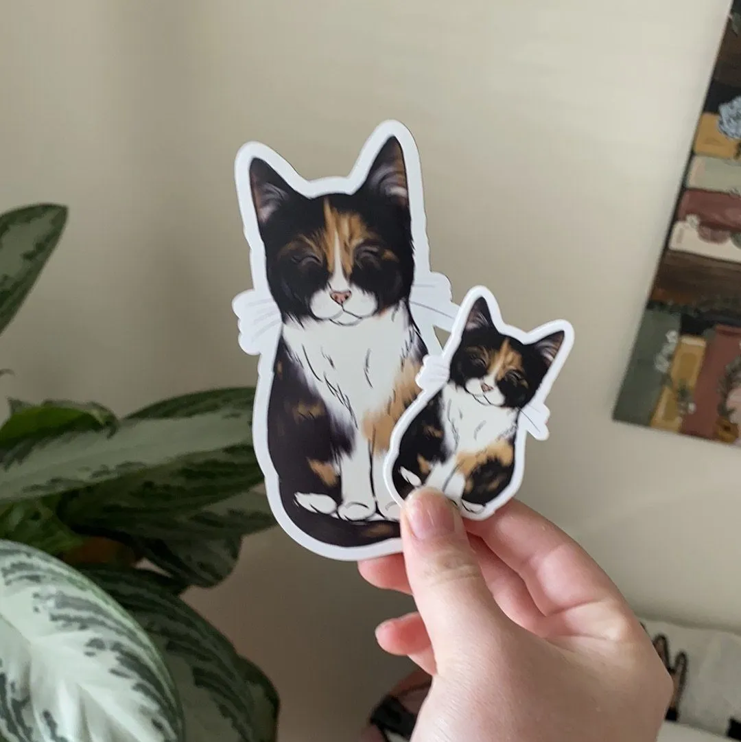Calico Cat #13 Sticker or Magnet