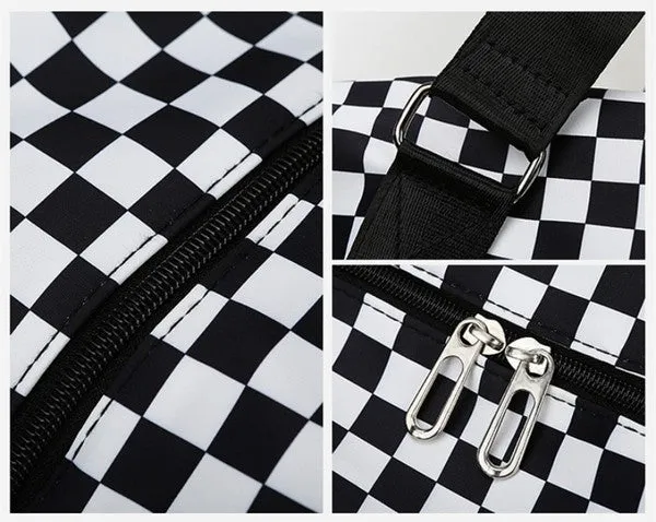Checker Weekend Travel Luggage Tote Bag Check • More Colors