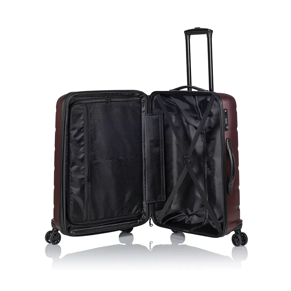 Clipper by Pack Easy - (Size S) 44L Peru Cabin Trolley Shell Suitcase (9636BO) - Bordeaux