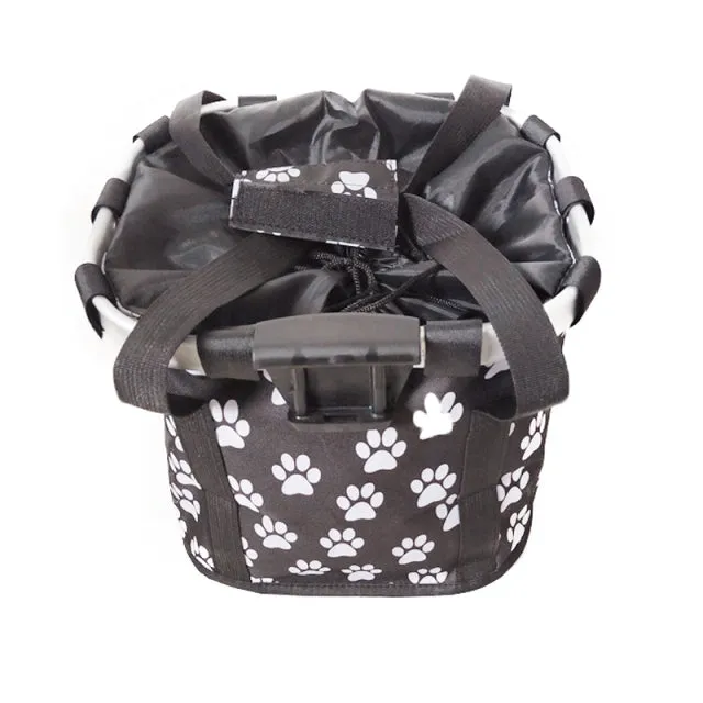 Cloth Bicycle Carrier Basket  Cat Travel Bike Carrier Basket For Small Dog Foldable Bike Bag