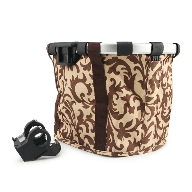 Cloth Bicycle Carrier Basket  Cat Travel Bike Carrier Basket For Small Dog Foldable Bike Bag