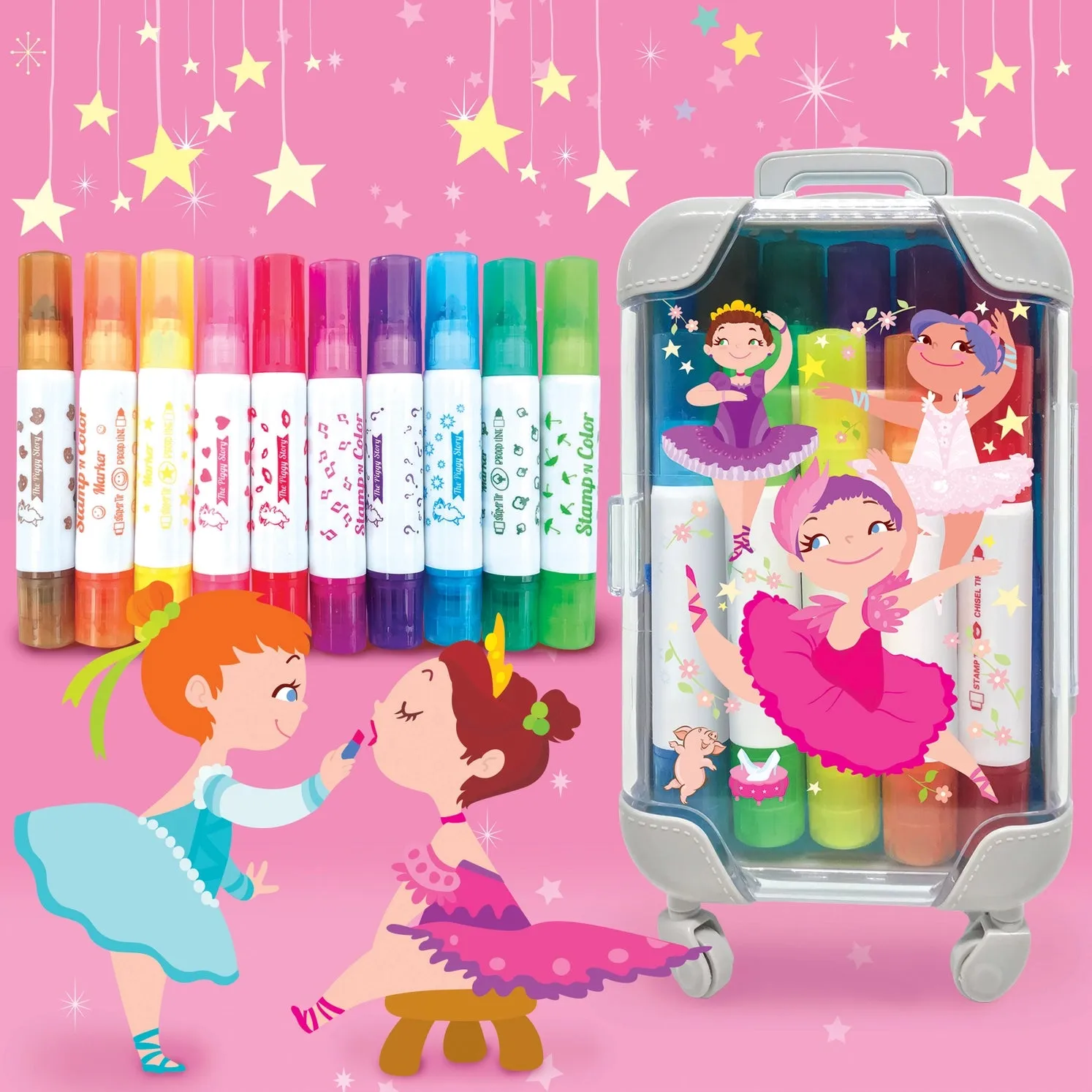 Color Pop: Stamp N Color Markers - Pretty Ballerinas