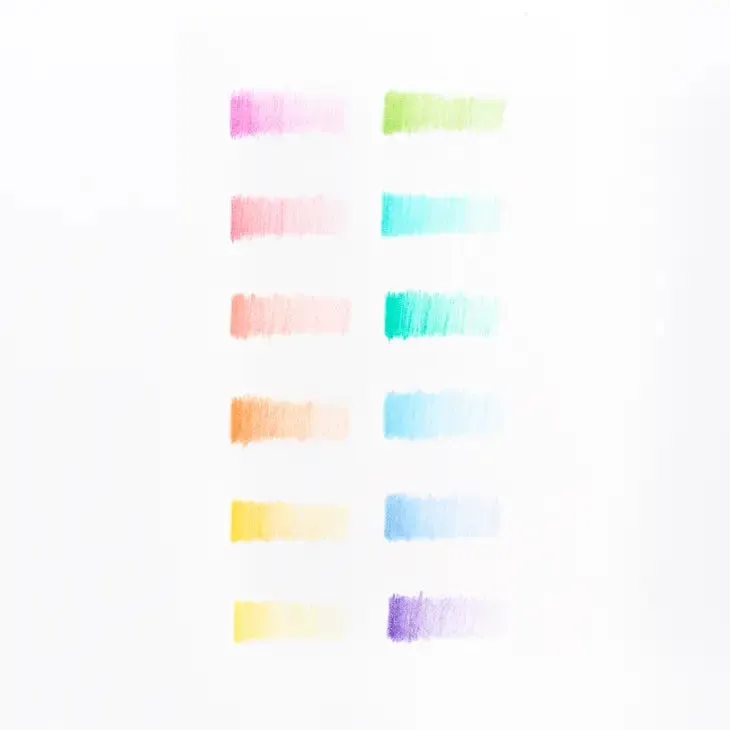 Colored Pencils, Pastel Hues