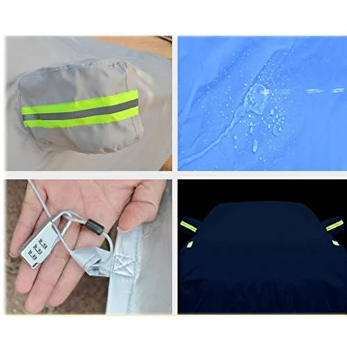 Compatible with Jaguar I-PACE Car Cover Waterproof Breathable Thick Sun Protection Rain Tarpaulin Canvas (Color : Green)