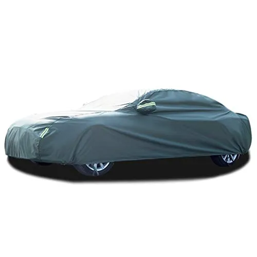 Compatible with Jaguar I-PACE Car Cover Waterproof Breathable Thick Sun Protection Rain Tarpaulin Canvas (Color : Green)
