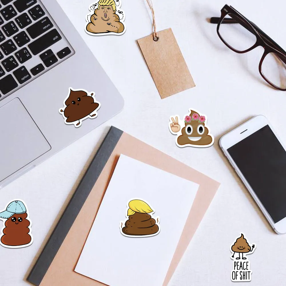 Craspire Waterproof Self Adhesive Paper Stickers, for Suitcase, Skateboard, Refrigerator, Helmet, Mobile Phone Shell, Colorful, Other Pattern, 32~68x37~67x0.2mm, about 60pcs/bag, 5bags/set