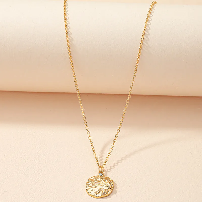 Custom Sunflower Pendant Necklace - Trendy Fashion Jewelry for Women in International Online Markets
