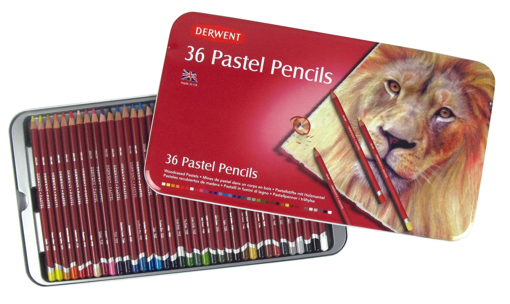 Derwent Pastel Pencils - (Tin of 36)
