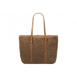 Equilibrium Jewellery Woven Tote Bag Tan