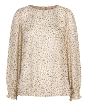 ESQUALO BLOUSE IN PASTEL CHEETAH PRINT