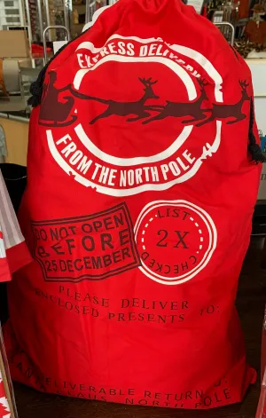 Express Delivery From The North Pole Santa Sack