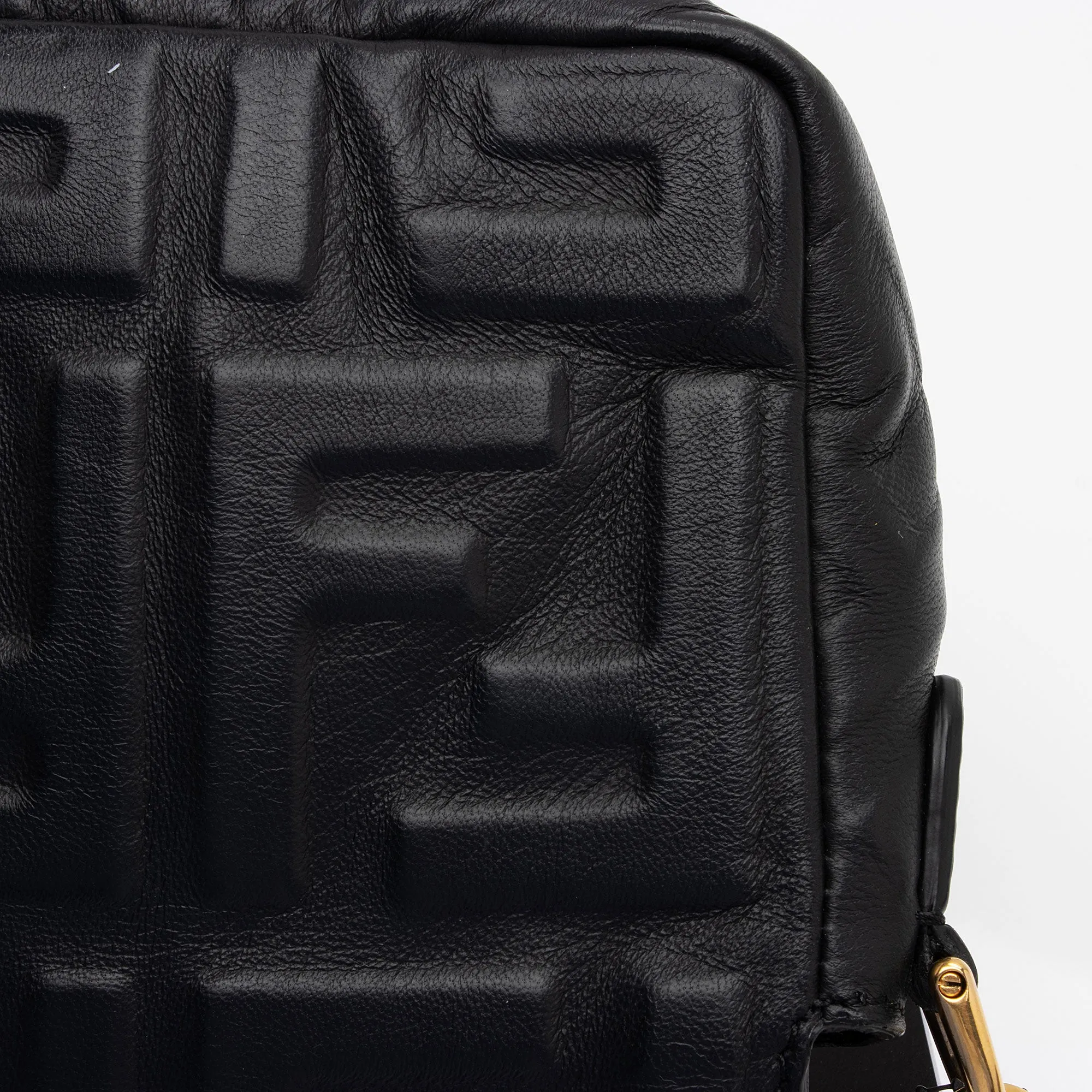Fendi FF Embossed 1974 Mini Baguette Shoulder Bag (SHF-st6LPG)