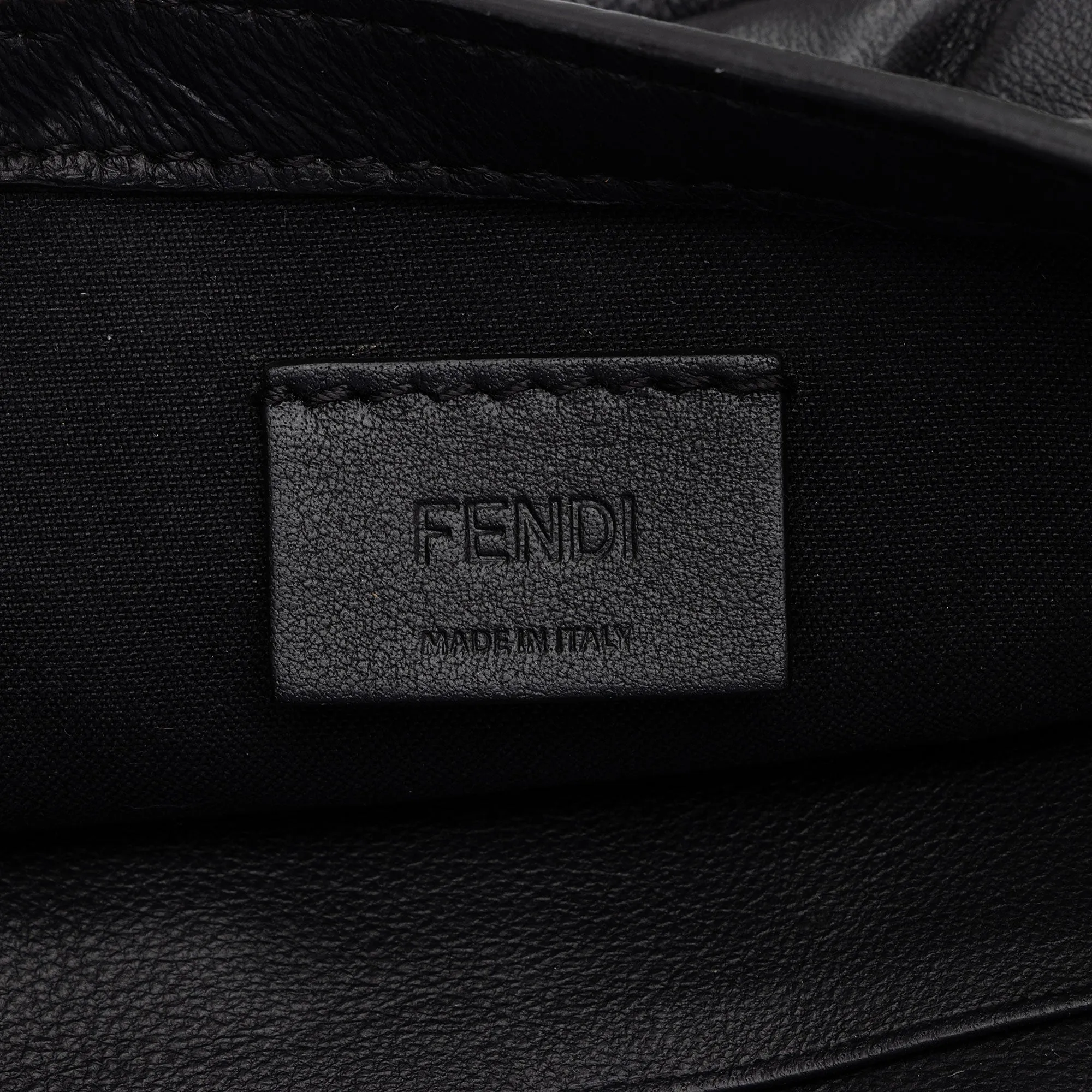 Fendi FF Embossed 1974 Mini Baguette Shoulder Bag (SHF-st6LPG)