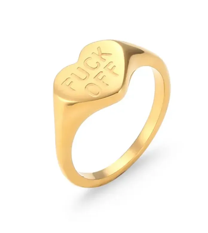 F***Off Heart Ring