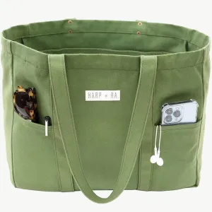 Foldable Large Canvas Handbag Minimalist Practical Shoulder Bag For Women