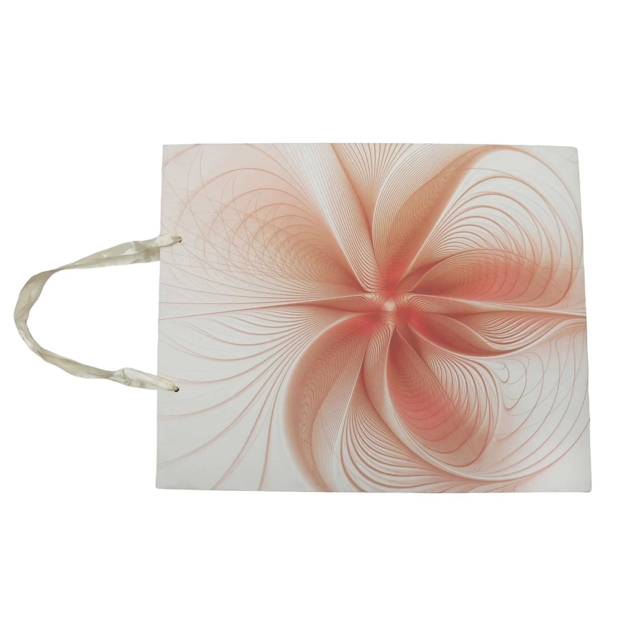 Gift Paper Bag Flower Print 26x32cm Medium