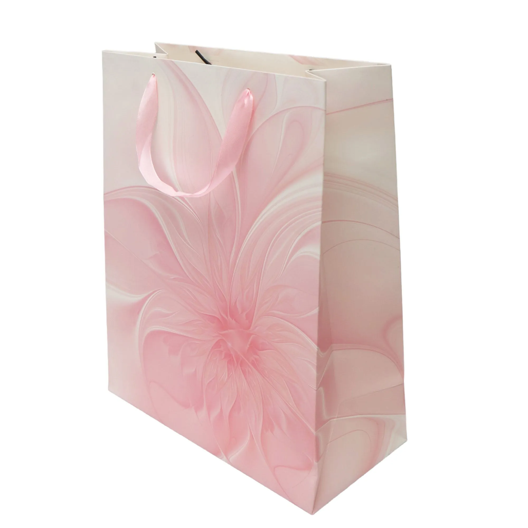 Gift Paper Bag Flower Print 26x32cm Medium
