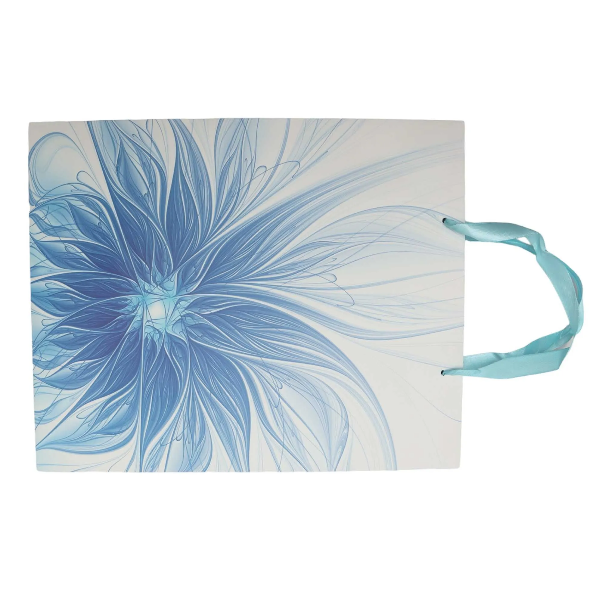 Gift Paper Bag Flower Print 26x32cm Medium