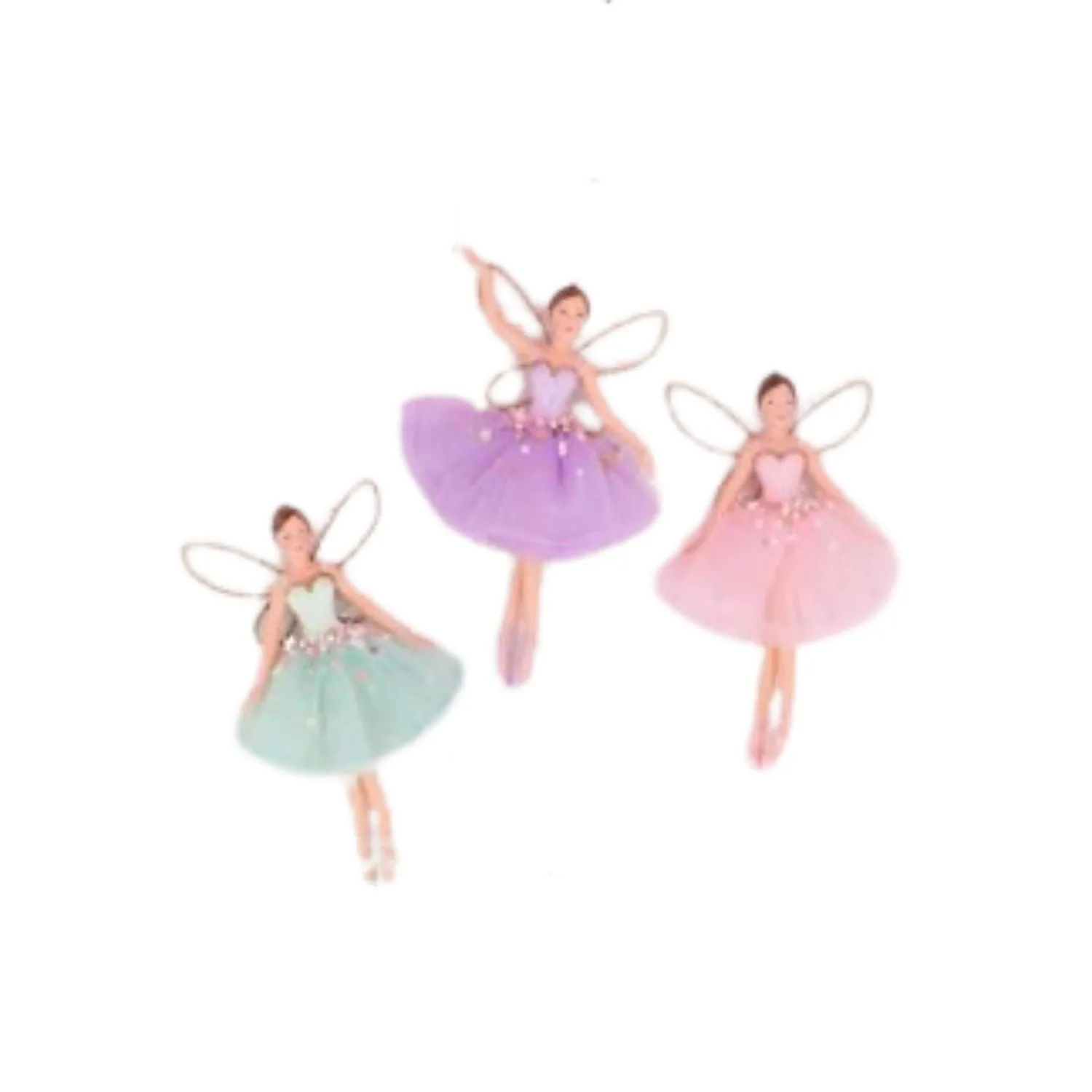 Gisela Graham Resin Pastel Fairy Hanging Decoration (Choice of 3)