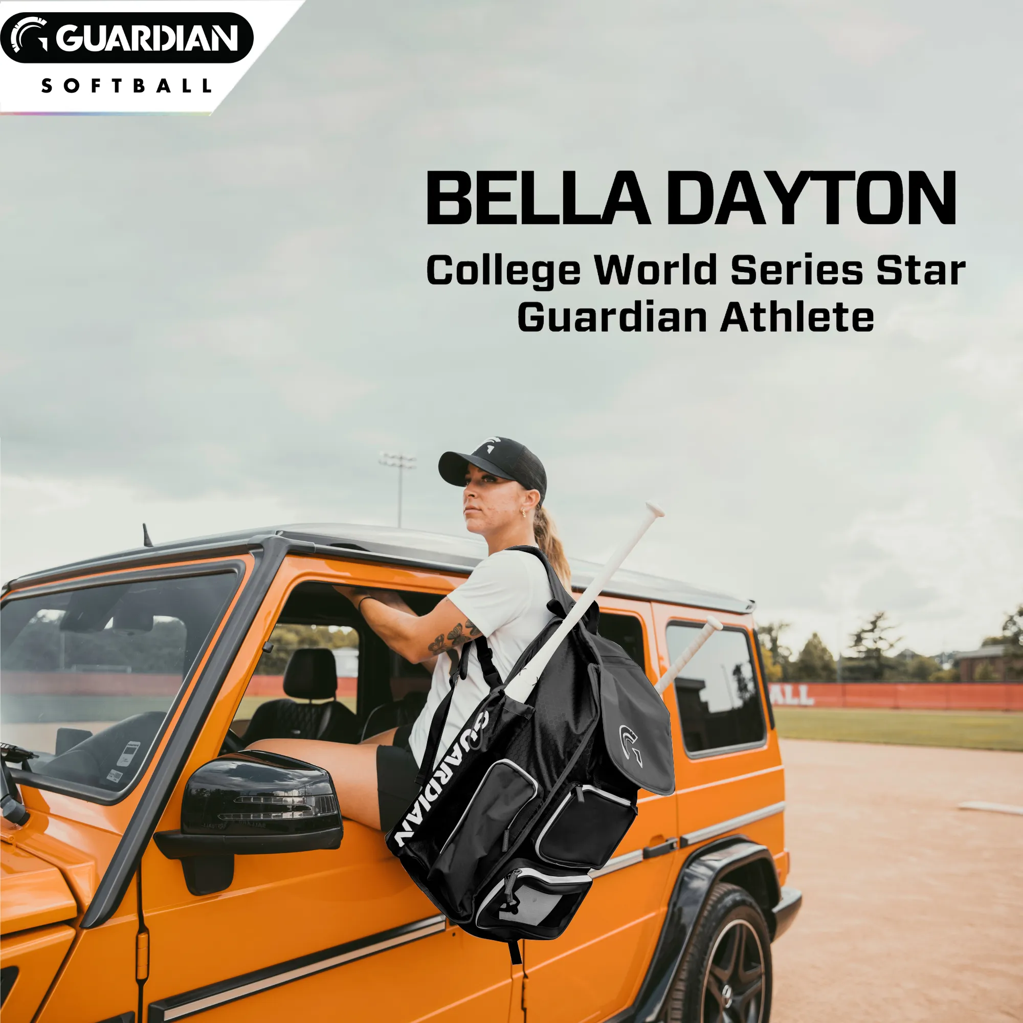 Guardian Baseball Diamond Series Baseball Softball Bag (Black/White)