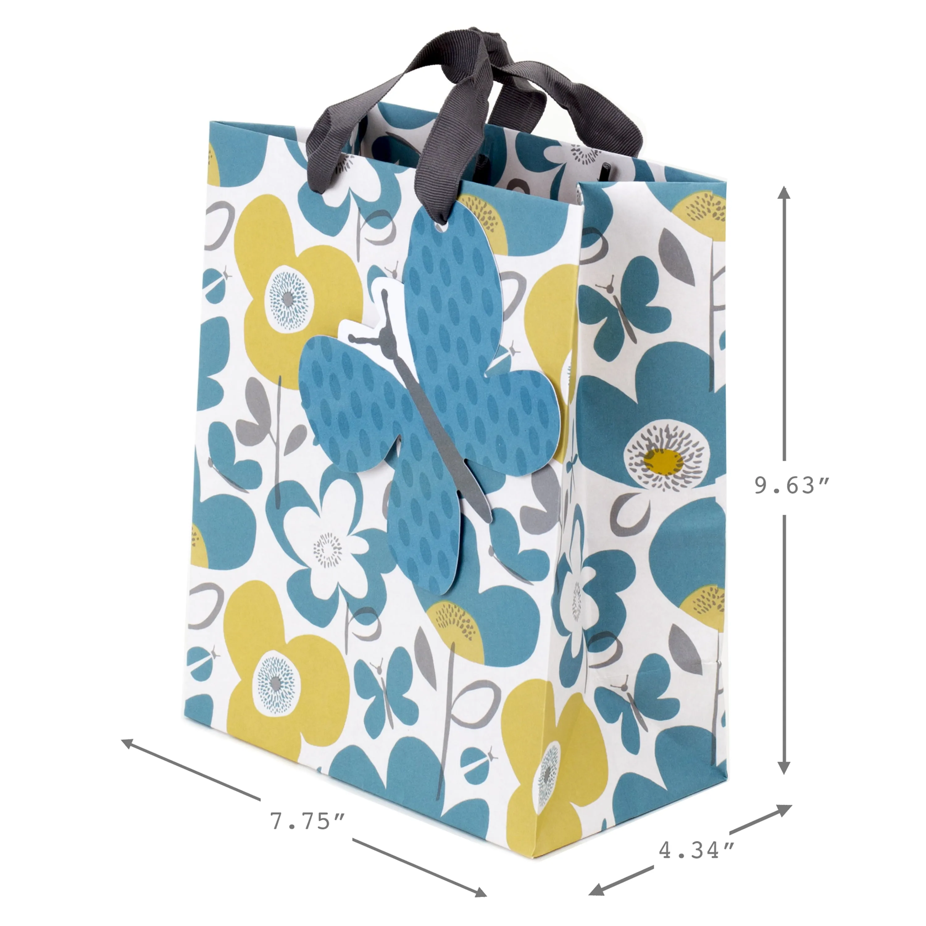 Hallmark Medium Gift Bag with Tissue Paper (Flowers and Butterflies)