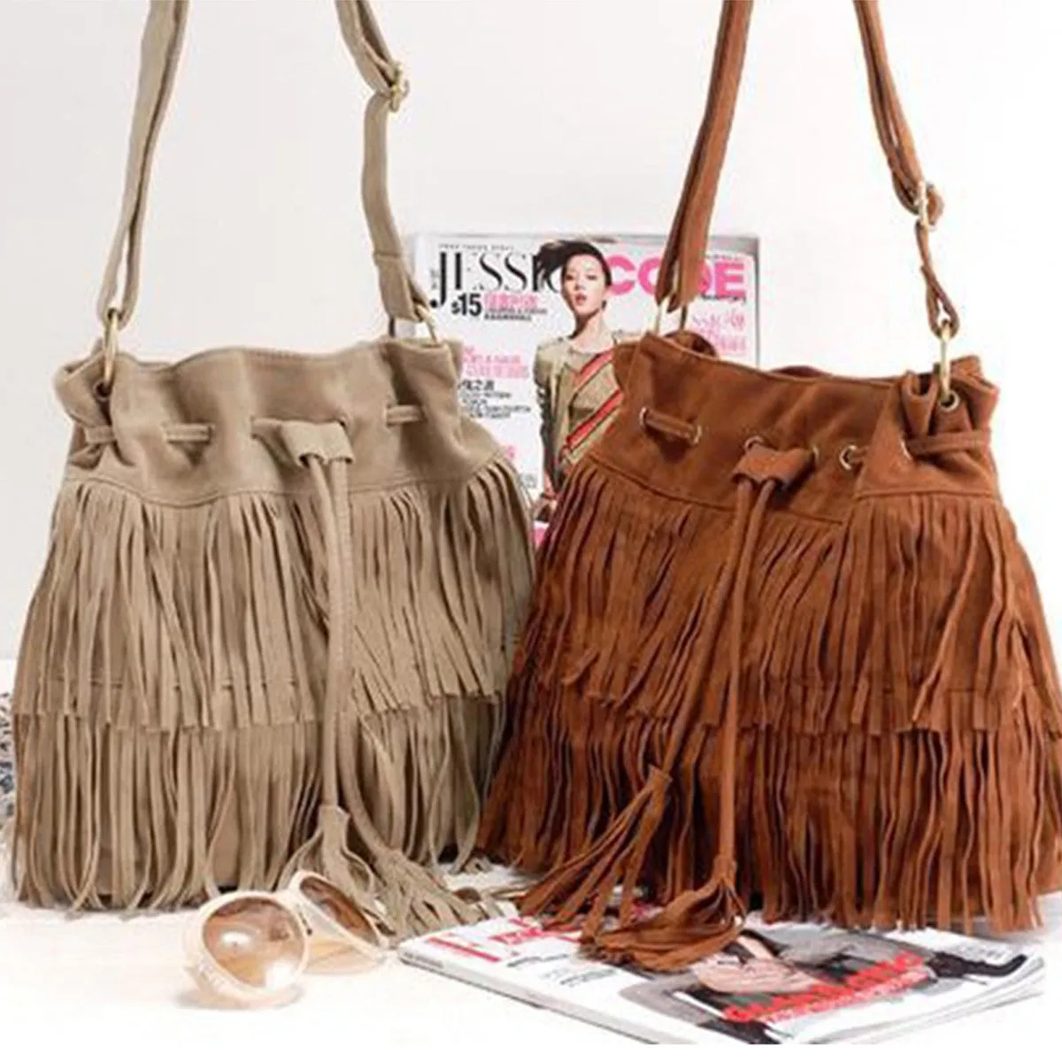 High Quality Tassel Women Shoulder Bag