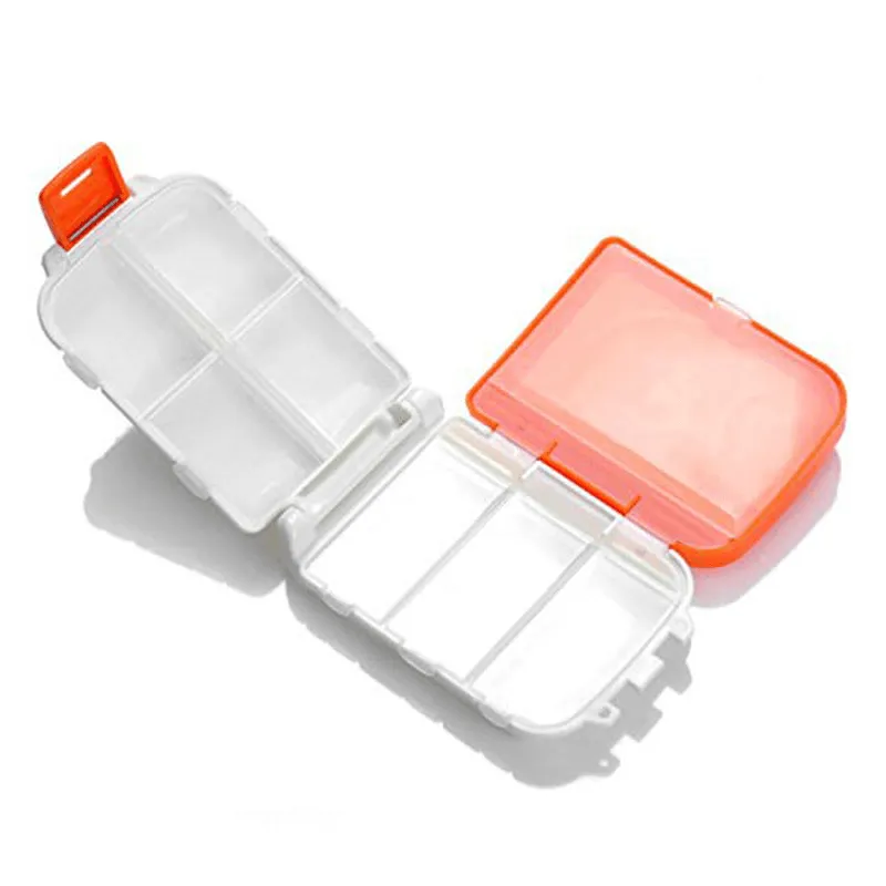 Honana HN-PB011 Portable 8 Compartments Pill Case Foldable 3 Layers Pill Organizer Medicine Box