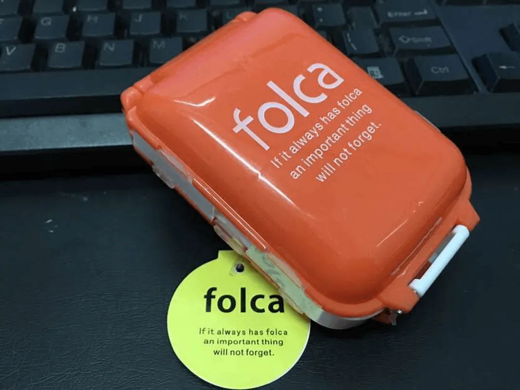 Honana HN-PB011 Portable 8 Compartments Pill Case Foldable 3 Layers Pill Organizer Medicine Box