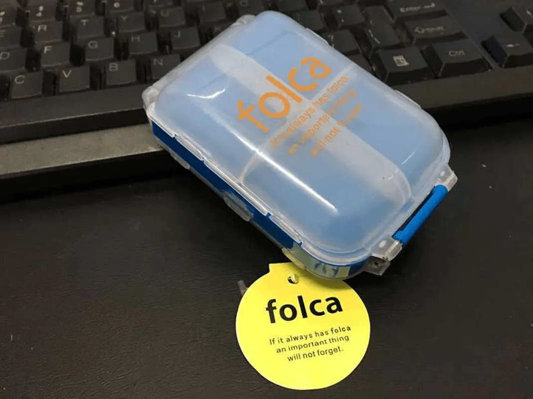 Honana HN-PB011 Portable 8 Compartments Pill Case Foldable 3 Layers Pill Organizer Medicine Box