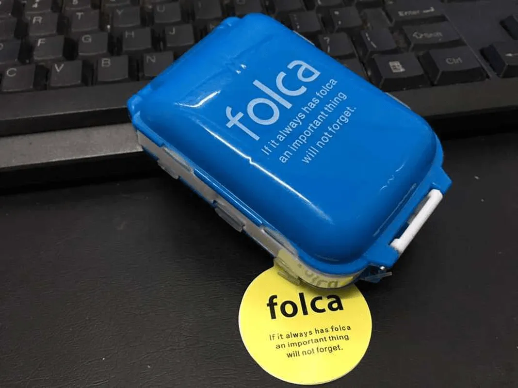 Honana HN-PB011 Portable 8 Compartments Pill Case Foldable 3 Layers Pill Organizer Medicine Box