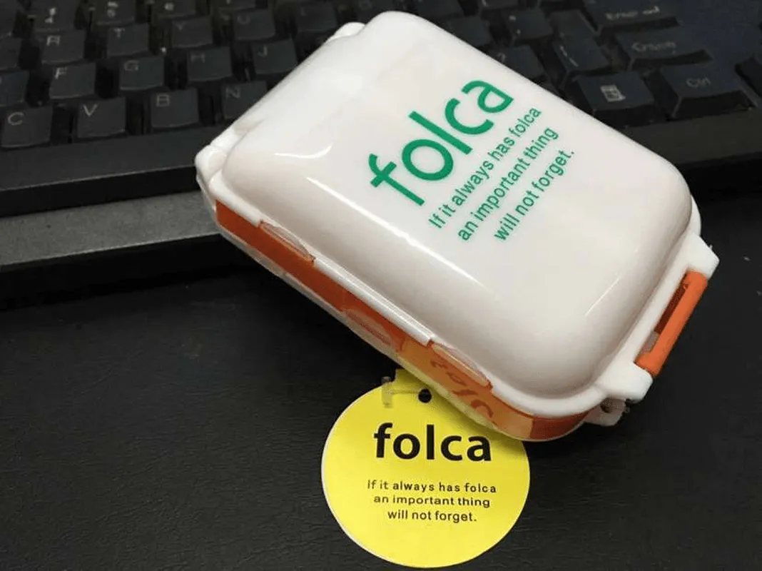 Honana HN-PB011 Portable 8 Compartments Pill Case Foldable 3 Layers Pill Organizer Medicine Box