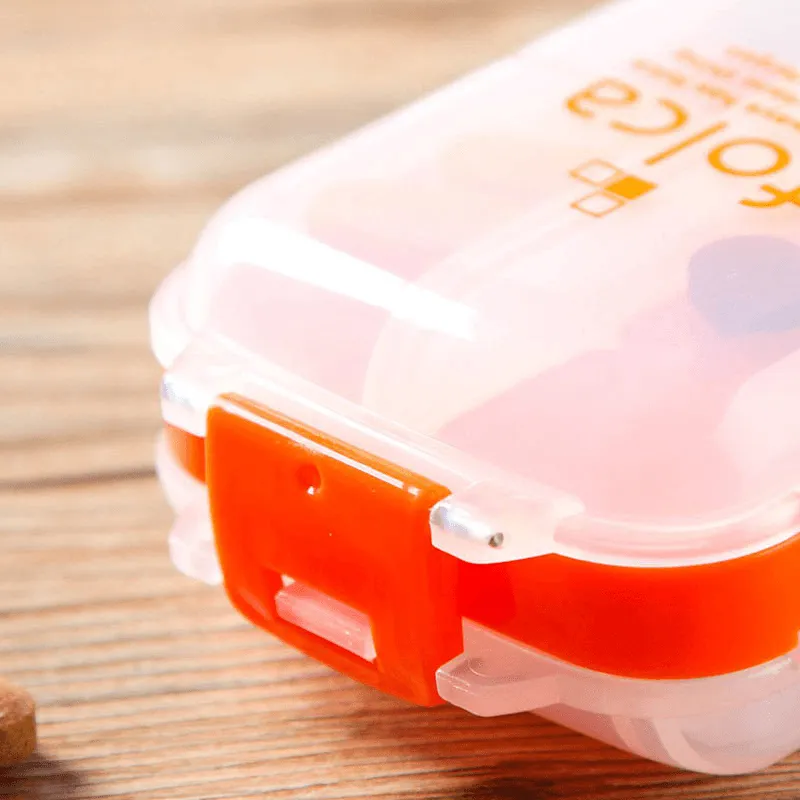 Honana HN-PB011 Portable 8 Compartments Pill Case Foldable 3 Layers Pill Organizer Medicine Box