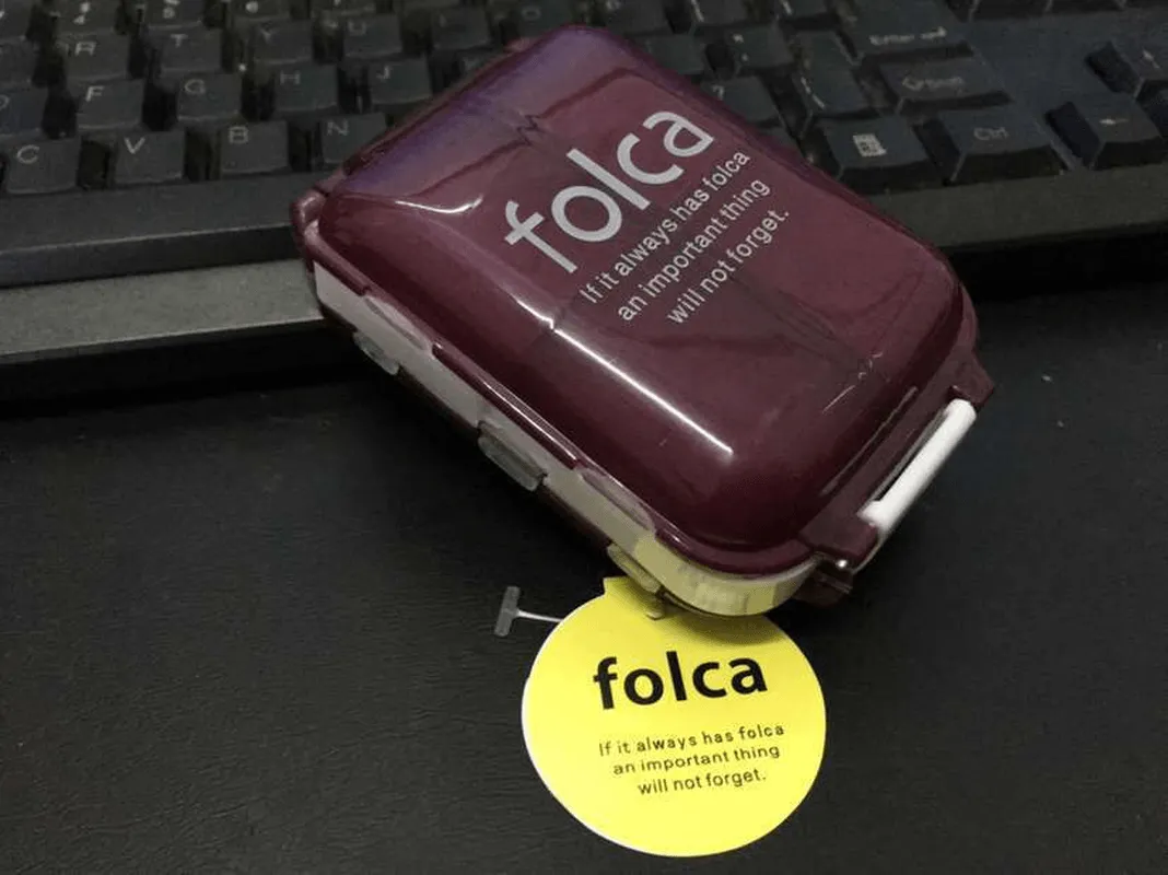 Honana HN-PB011 Portable 8 Compartments Pill Case Foldable 3 Layers Pill Organizer Medicine Box
