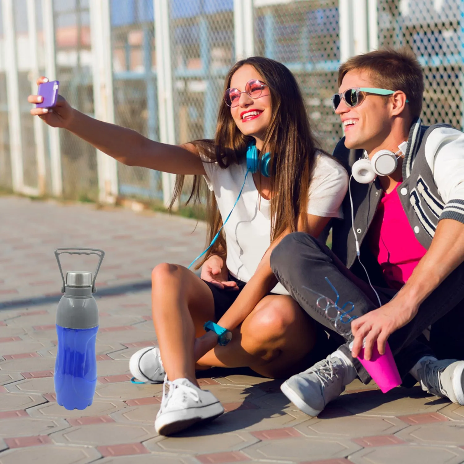 Insulated BPA-Free Water Bottle - Kids School, Gym, Yoga